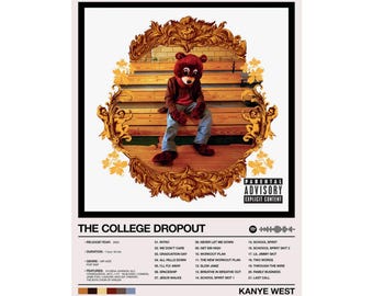 Kanye West 'College Dropout' Album Cover Art Poster