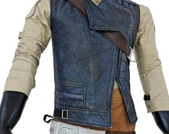 Cal Kestis Vest Inspired by Jedi Survivor | Leather Vest with Cross Belt & Shoulder Pad | Star Wars Cosplay Costume