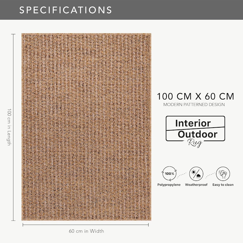 Top view of 200x290 cm beige rug centered in a spacious living area. Showcases its ability to anchor a room’s design while adding softness and visual balance. Durable and family-friendly choice.