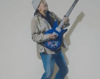 CARLOS SANTANA 8" DISPLAY Standee Cutout Figure Decor Standup guitar rock