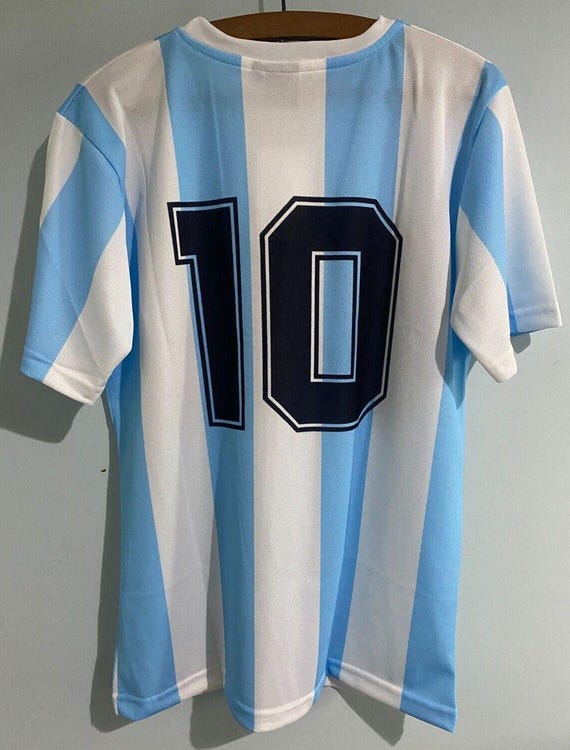 ARGENTINA 1986 Home Retro Shirt DIEGO MARADONA #10 World Cup