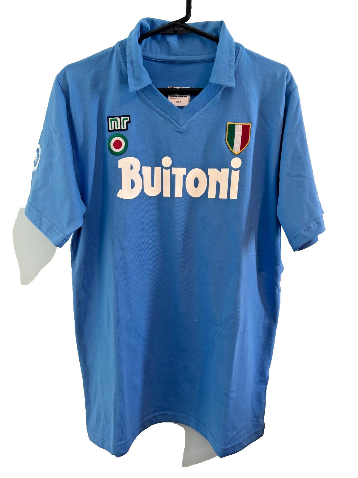 NAPOLI 1987 1988 Diego MARADONA #10 Home Retro Shirt BUITONI