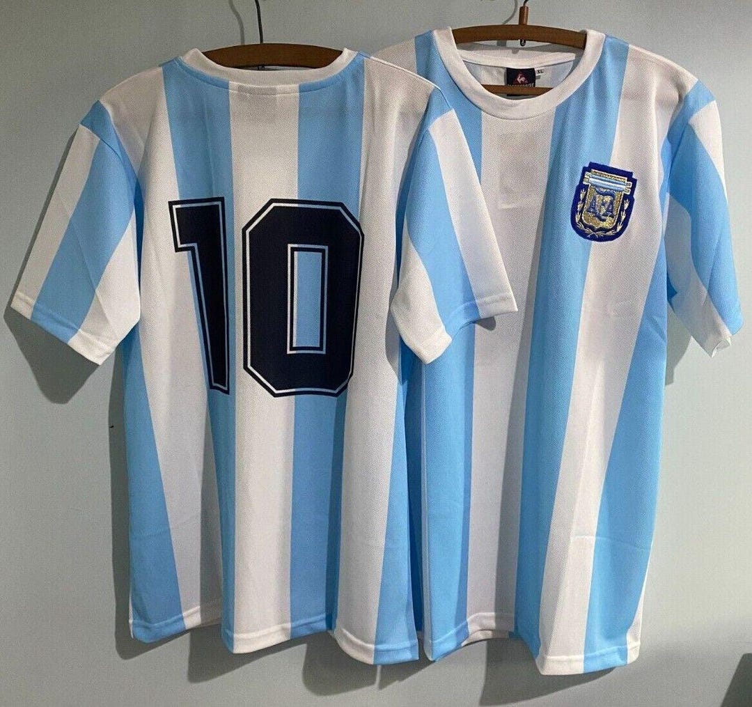 ARGENTINA 1986 Home Retro Shirt DIEGO MARADONA #10 World Cup