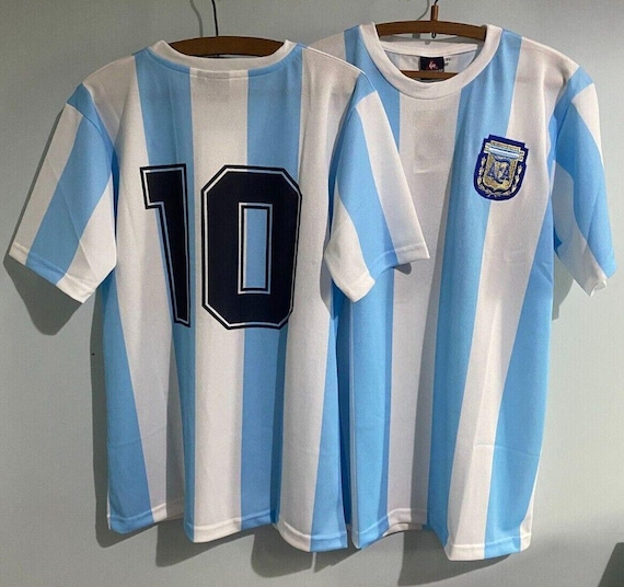 ARGENTINA 1986 Home Retro Shirt DIEGO MARADONA #10 World Cup