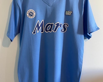 NAPOLI 1988 1989 Diego MARADONA #10 Home Retro Shirt MARS Calcio