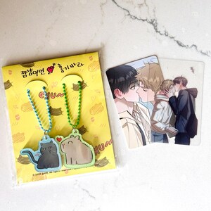 Red Thread Quest BL Manhwa Kiss Magnet Acrylic Keyring Set | Official Korean Lezhin Merch | Part 2