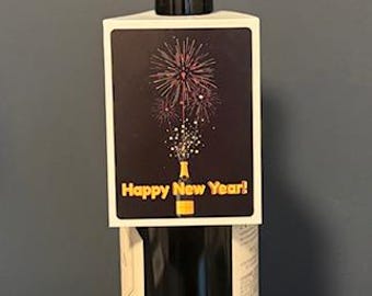 Etiqueta "Feliz Año Nuevo" de Barfly