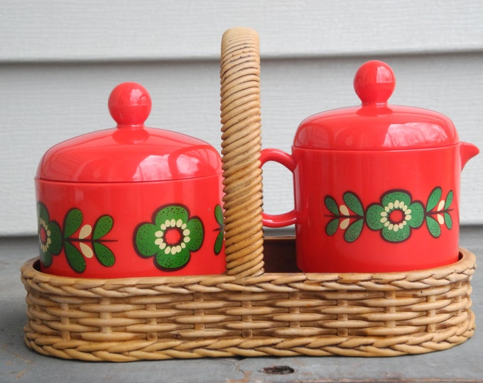 Vintage Sugar and Creamer Set Made in W. Germany Cute Etsy
