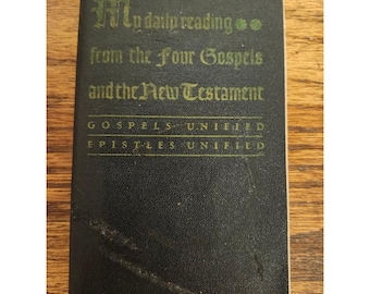 1941 Mi lectura diaria: Los cuatro evangelios del Nuevo Testamento, del reverendo Joseph Stedman. Biblia de bolsillo.