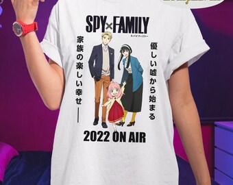 Spy X Family T-shirt Kawaii Anya Forger Tshirt Loid Forger | Etsy
