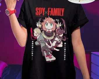 Spy X Family T-shirt Kawaii Anya Forger Tshirt Loid Forger | Etsy