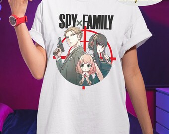 Spy X Family T-shirt Kawaii Anya Forger Tshirt Loid Forger | Etsy