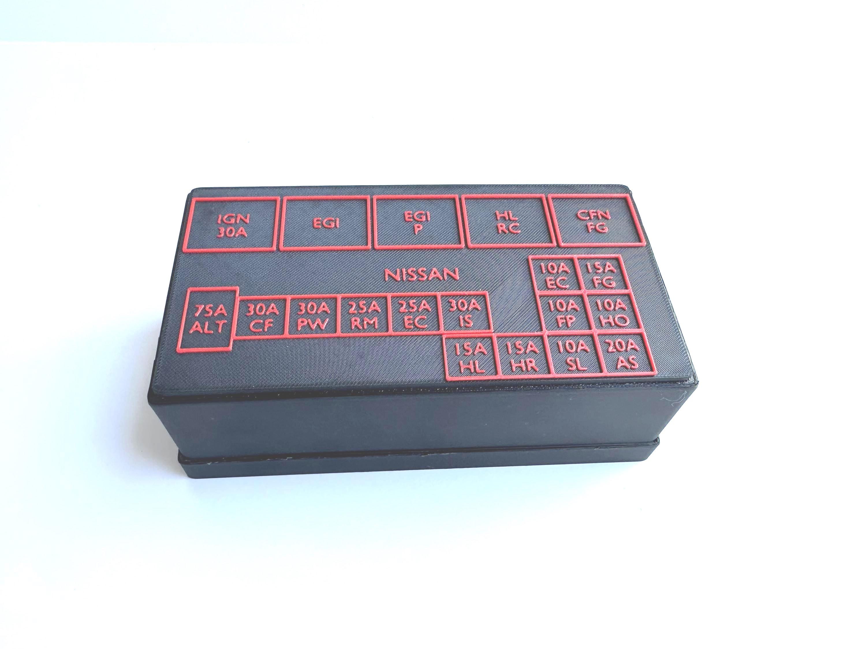 Nissan S13/ 240SX/ Silvia - Fuse Box Covers Pair - Red - Etsy
