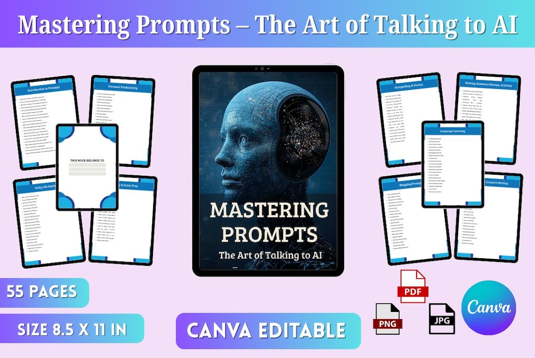 AI Prompt Guide: Mastering Chatbot Communication (55-page PDF) - Etsy