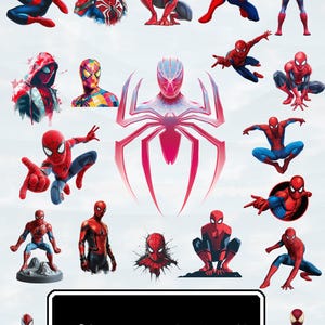Spiderman Png Bundle, Spiderman Clipart, Spiderman Cut Files For Circut, Spiderman Silhouette, Spiderman Png, Spiderman File, Spiderman Head