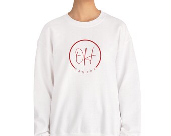Oh Canada Crewneck Sweatshirt: Canadian Olympic Sweater, Minimalist Canada Day Sweatshirts, Canadian Proud, Small to 5XL Unisex
