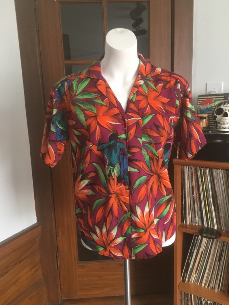 Vintage Plum Hawaiian shirt