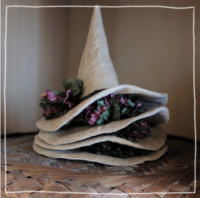 Minifee witch hat Printable PDF pattern and tutorial bjd sewing pattern image 5
