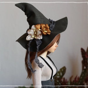 Minifee witch hat Printable PDF pattern and tutorial bjd sewing pattern image 6