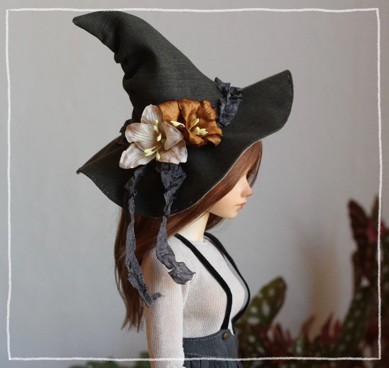 Minifee witch hat Printable PDF pattern and tutorial bjd sewing pattern image 6