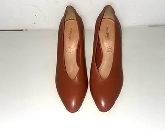 Autograph Rose Leather Court Shoes #Leather #Heels #Summer Wedding Party Size 6