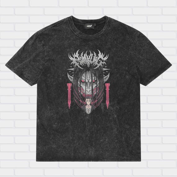 Eren Yeager Founding Titan Vintage T-Shirt, Attack on Titan Mineral Wash Streetwear
