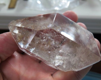 Video 2.87" Rainbow Lemurian Quartz Crystal Point Y 225