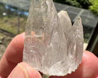 2" Natural Pure Quality Quartz Cluster Floater Himalayan Nepal H149