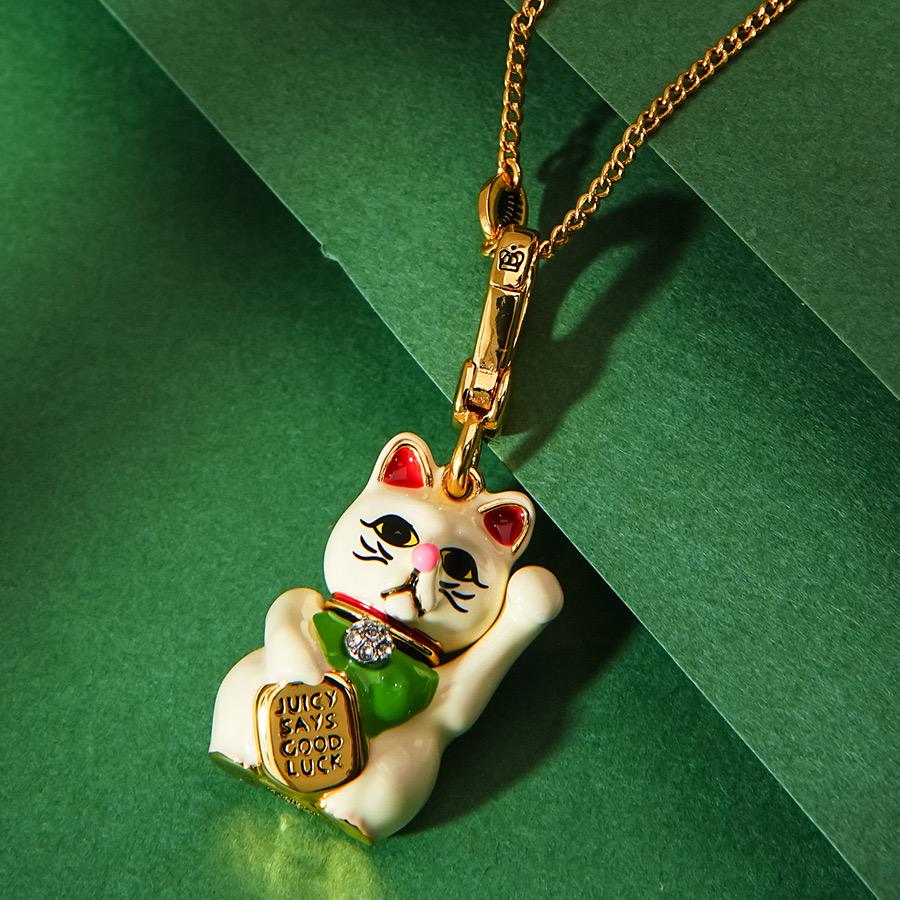 Maneki Neko Lucky Cat Necklace - Etsy