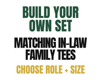 Matching In-Law Family Shirt Set, Humor Tees, Father-In-Law Approved, Mother-In-Law, Son-In-Law, Wedding Family Shirts, Funny Apparel