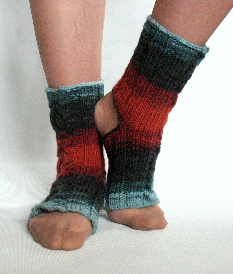 Yoga Socks Dance Pilates Ballet Brown Orange Blue Black Beige Azure Leg Warmers ankle warmers dancer