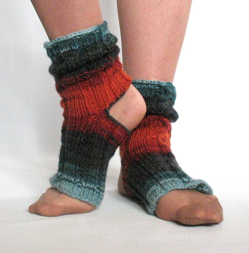 Yoga Socks Dance Pilates Ballet Brown Orange Blue Black Beige Azure Leg Warmers ankle warmers dancer
