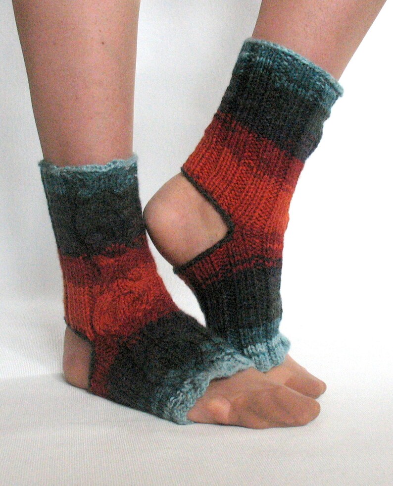 Yoga Socks Dance Pilates Ballet Brown Orange Blue Black Beige Azure Leg Warmers ankle warmers dancer