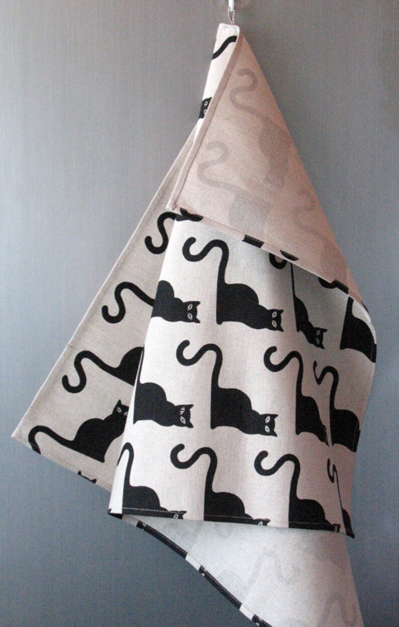 Black Cat Oven Mitt Quilted Oven Glove Kitchen Decor Insulated Etsy