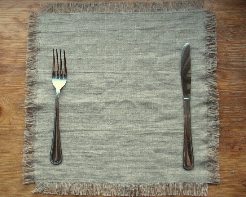 Natural Linen Napkin Dinner Napkins Easter Table Napkins Set Etsy
