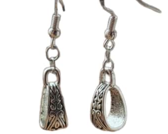 Earrings 925 Stamped Silver Earring plated Hooks , handmade