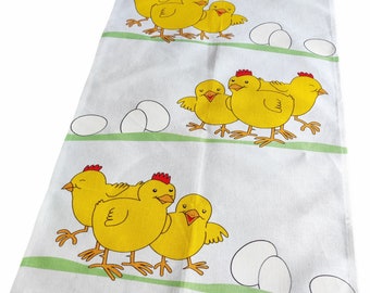 Linen tablecloth Easter 28" x 17.8" towel