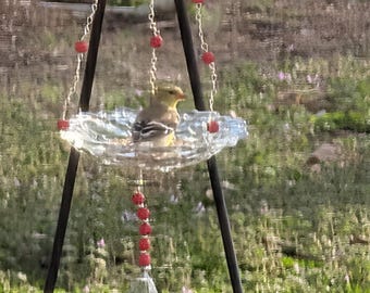 Hanging Bird Feeder bird bath water bowl for small birds