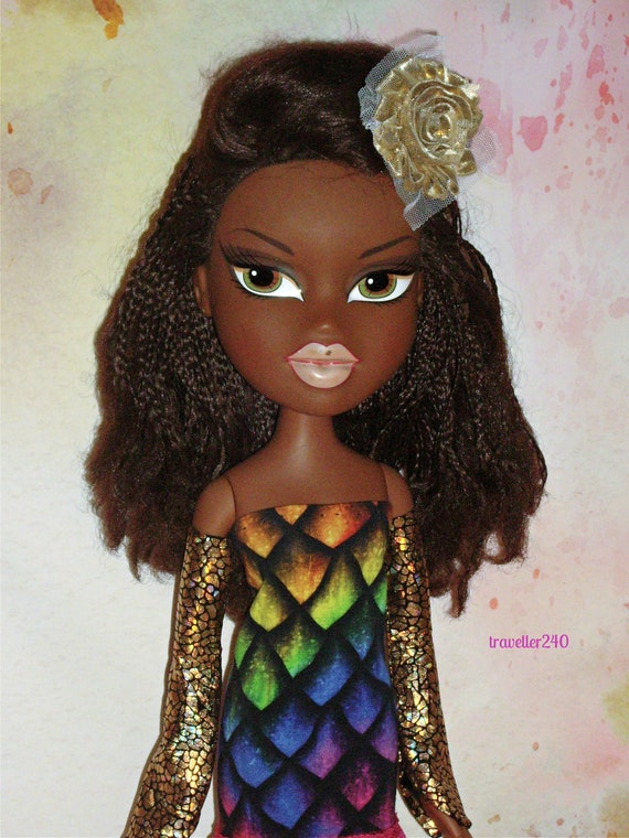 For 24 Big Bratz Dolls, Outfit Only, Rainbow Mermaid Mini Dress W