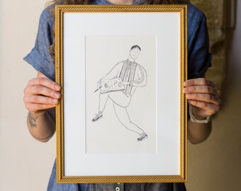 One 0ff Original Drawing / Look at my Drawings / Original Pencil Drawing / Original Framed Art