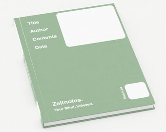 Cornelius - Light Green A5 Hardback Commonplace Book Notebook