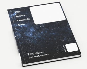 Cordula - Space and Stars A5 Hardback Notebook for Knowledge Management