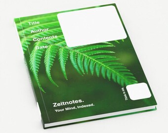 Danu - Green Fern A5 Hardback Notebook for PKM