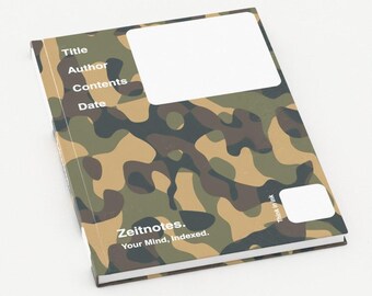 Garrison - Camouflage / Camo A5 Hardback Notebook for Field Notes
