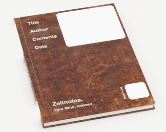 Barnabas - Brown Leather Effect A5 Hardback Thinking Journal Notebook