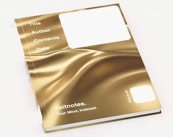 Goldie - Gold Satin Fabric A5 Hardback Creatives Notebook