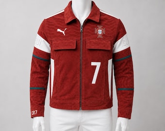 Portugal Soccer Jacket, Number 7 Streetwear, Football Fan Gift, Match Day Apparel