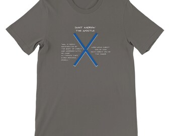 Croix de saint André Apôtre avec citation et prière de Jésus