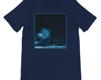 Cross in cemetery tshirt with Jesus Prayer
