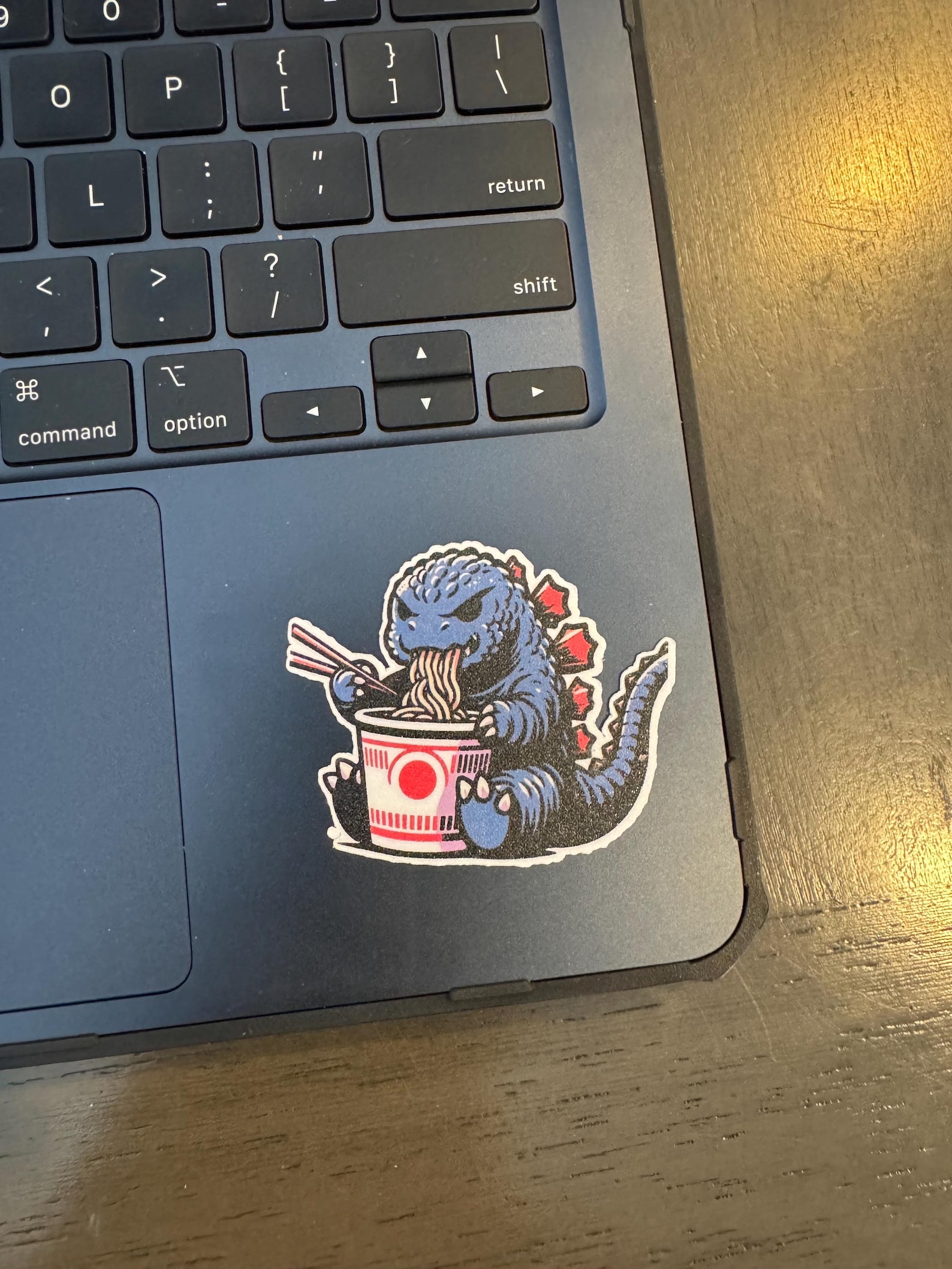 Odk Sticker Cute Godzilla Kaiju Eating Ramen Sticker - Unique Vinyl Decal - Etsy